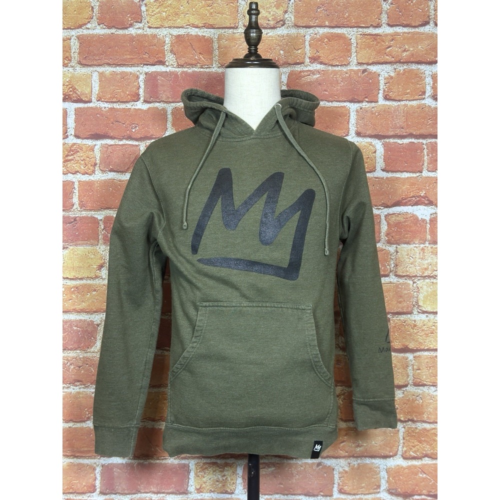 Mammoth Mountain Cotton Hoodie Sweatshirt Green Size Small Graphic Travel Hike